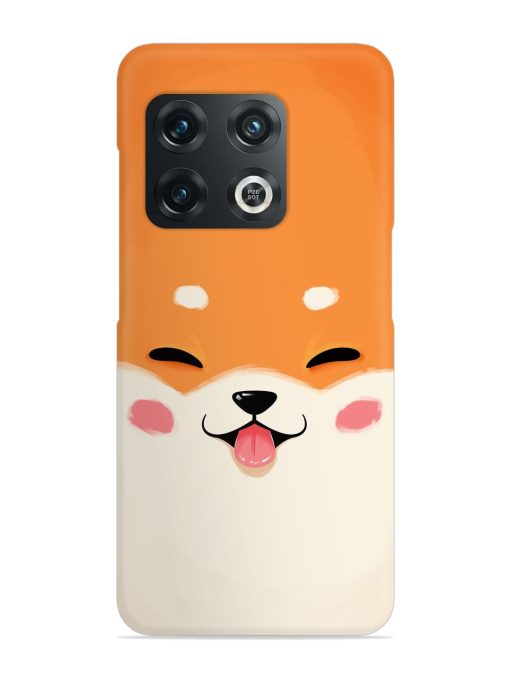 Happy Cat Art Snap Case for Oneplus 10 Pro (5G) Zapvi