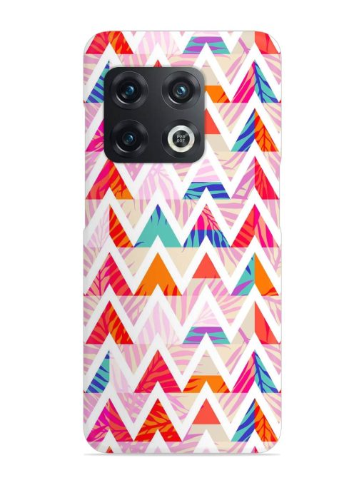 Abstract Triangle Background Snap Case for Oneplus 10 Pro (5G) Zapvi