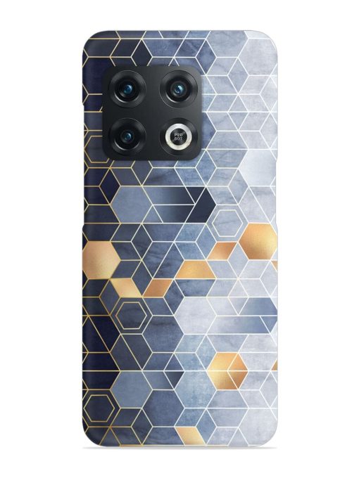 Geometric Abstraction Hexagons Snap Case for Oneplus 10 Pro (5G) Zapvi