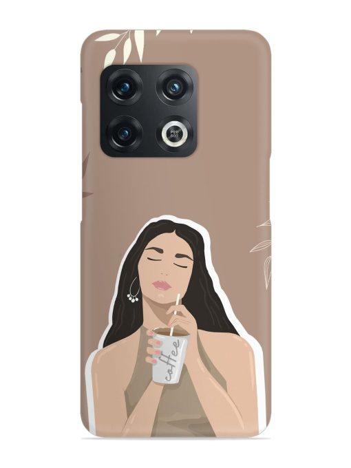 Girl With Coffee Snap Case for Oneplus 10 Pro (5G) Zapvi