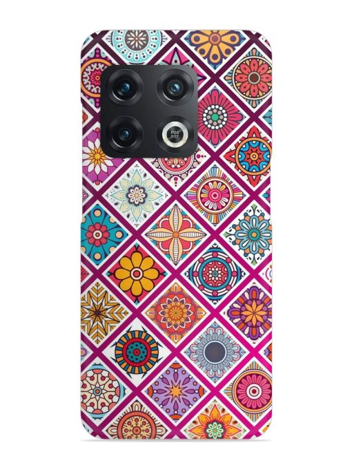 Seamless Tile Pattern Snap Case for Oneplus 10 Pro (5G) Zapvi