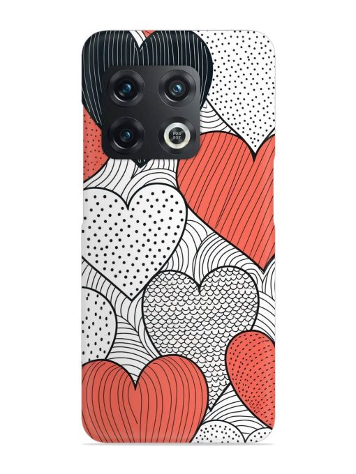 Girly Heart Seamless Snap Case for Oneplus 10 Pro (5G) Zapvi