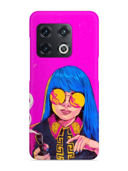 Aesthetic Anime Girl Snap Case for Oneplus 10 Pro (5G) Zapvi