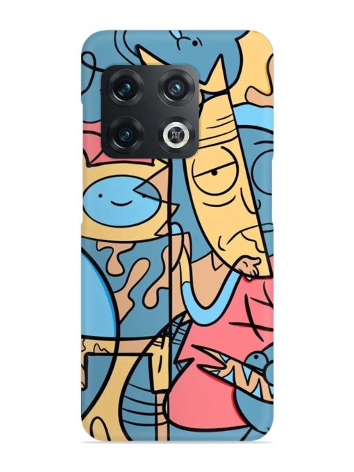 Silly Face Doodle Snap Case for Oneplus 10 Pro (5G) Zapvi