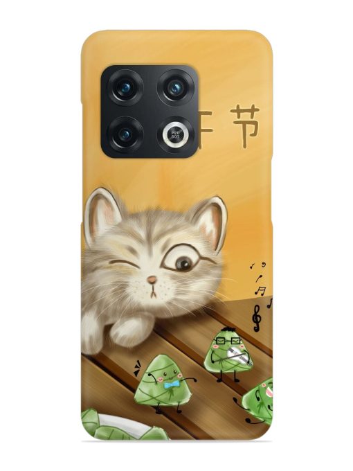 Cat Scorpion Dancing Snap Case for Oneplus 10 Pro (5G) Zapvi