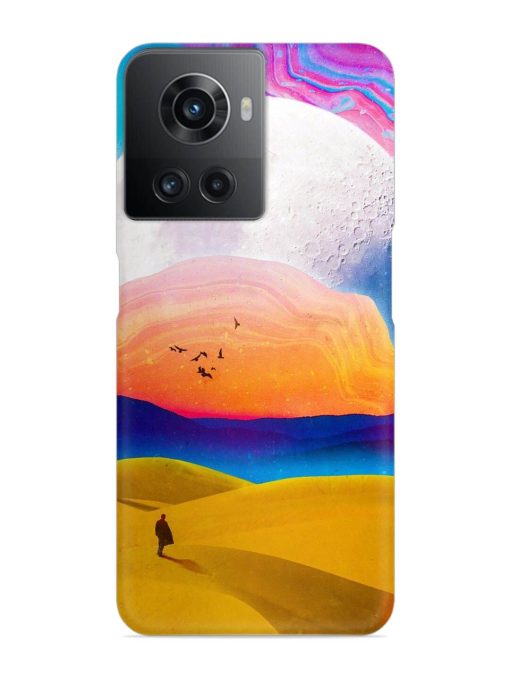 Sandy Desert Snap Case for Oneplus 10R (5G) Zapvi