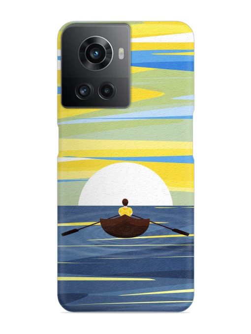 Rowing Person Ferry Paddle Snap Case for Oneplus 10R (5G) Zapvi