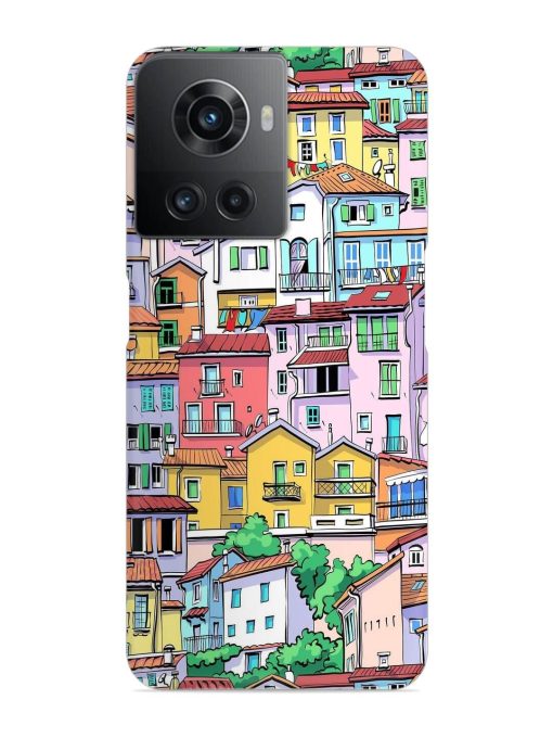 Europe Old Town Snap Case for Oneplus 10R (5G) Zapvi