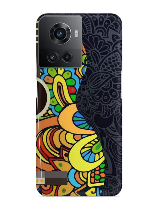 Guitar Vector Art Snap Case for Oneplus 10R (5G) Zapvi