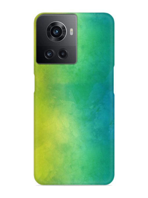 Yellow Green Gradient Snap Case for Oneplus 10R (5G) Zapvi