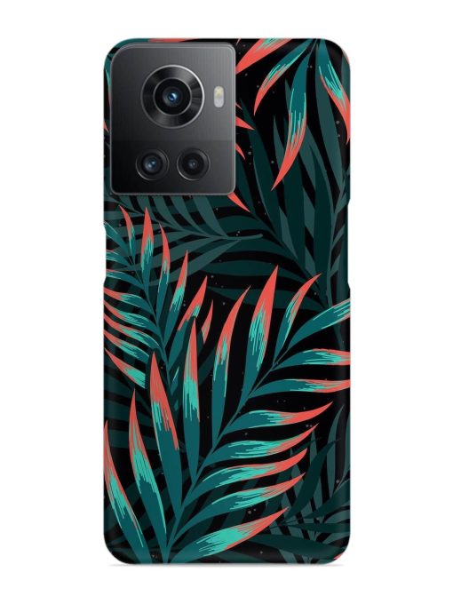 Green Leaf Art Snap Case for Oneplus 10R (5G) Zapvi