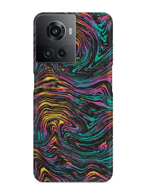 Abstract Liquid Colors Snap Case for Oneplus 10R (5G) Zapvi