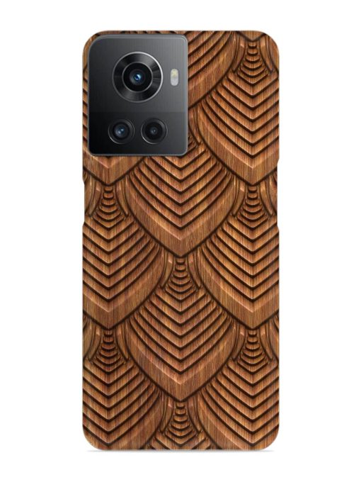 Carved Pattern On Snap Case for Oneplus 10R (5G) Zapvi