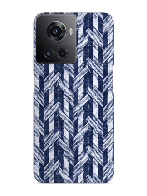 Abstract Herringbone Motif Snap Case for Oneplus 10R (5G) Zapvi