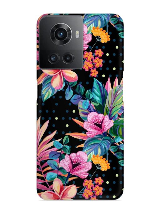 Seamless Floral Pattern Snap Case for Oneplus 10R (5G) Zapvi