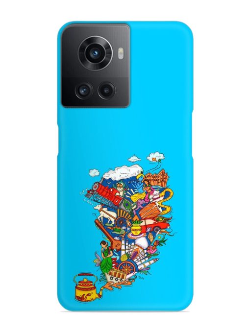 Vector Design Indian Snap Case for Oneplus 10R (5G) Zapvi