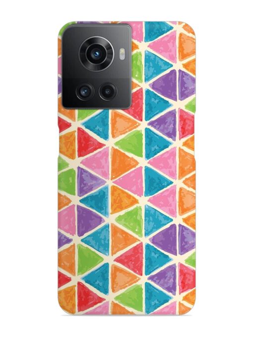 Seamless Colorful Isometric Snap Case for Oneplus 10R (5G) Zapvi