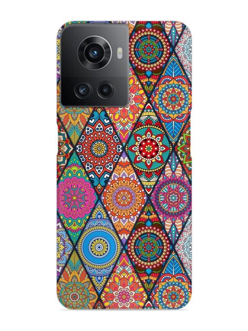 Seamless Tile Pattern Snap Case for Oneplus 10R (5G) Zapvi