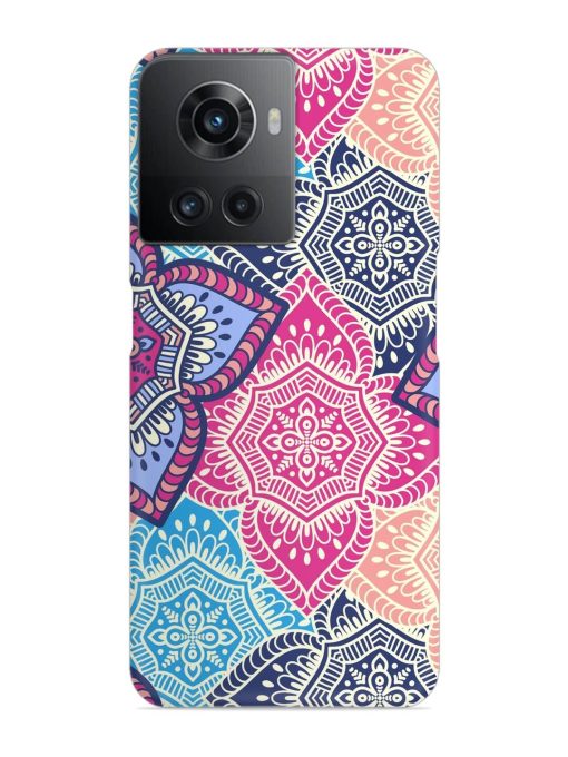 Ethnic Floral Seamless Snap Case for Oneplus 10R (5G) Zapvi