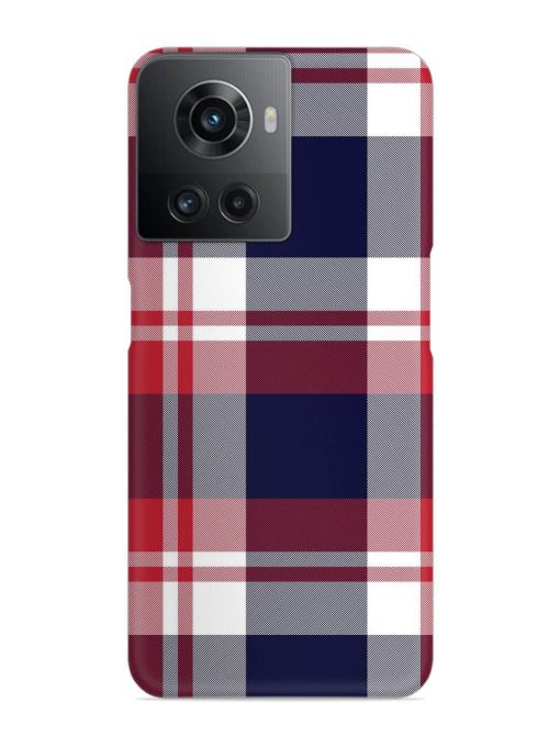 Classic Plaid Tartan Snap Case for Oneplus 10R (5G) Zapvi