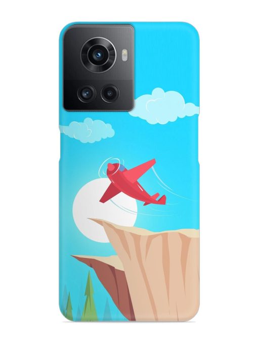 Small Planes In Flight Snap Case for Oneplus 10R (5G) Zapvi