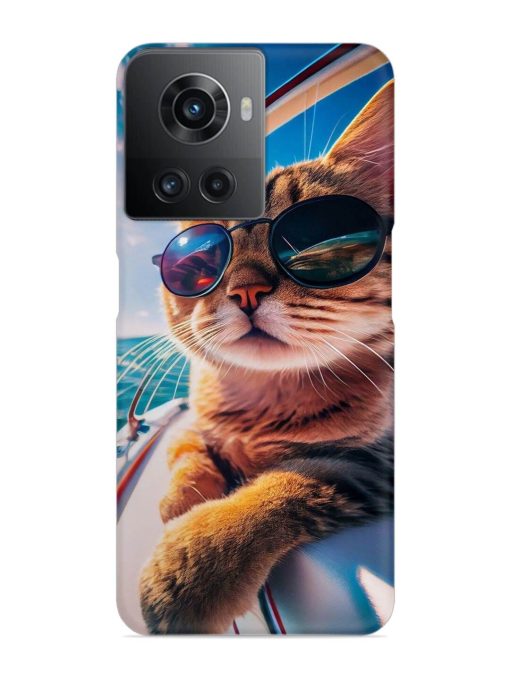 Cat In Style Snap Case for Oneplus 10R (5G) Zapvi