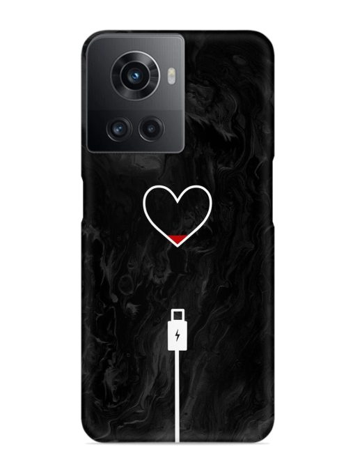 Heart Charging Vector Snap Case for Oneplus 10R (5G) Zapvi