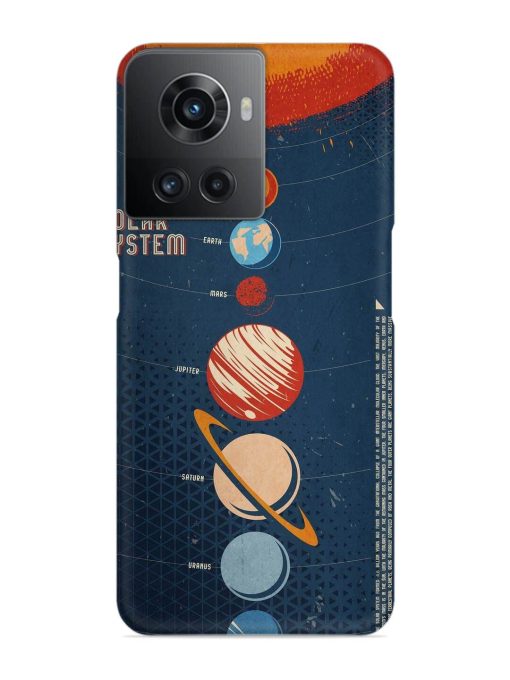 Solar System Vector Snap Case for Oneplus 10R (5G) Zapvi