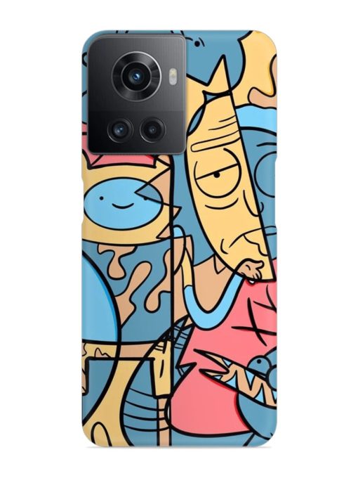 Silly Face Doodle Snap Case for Oneplus 10R (5G) Zapvi