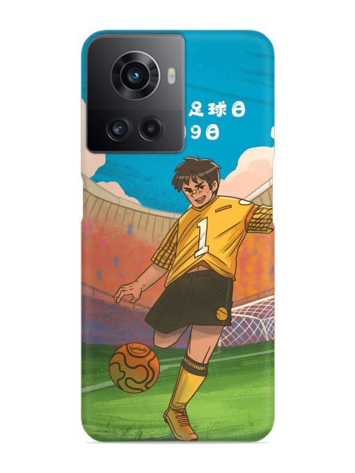 Soccer Kick Snap Case for Oneplus 10R (5G) Zapvi