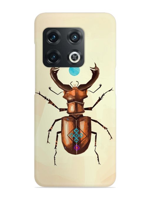 Stag Beetle Vector Snap Case for Oneplus 10T (5G) Zapvi