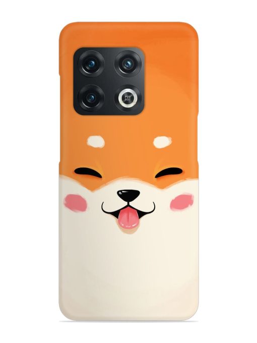 Cute Dog Face Vector Snap Case for Oneplus 10T (5G)