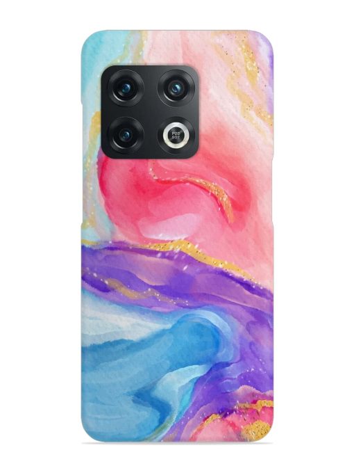 Watercolor Gradient Snap Case for Oneplus 10T (5G) Zapvi