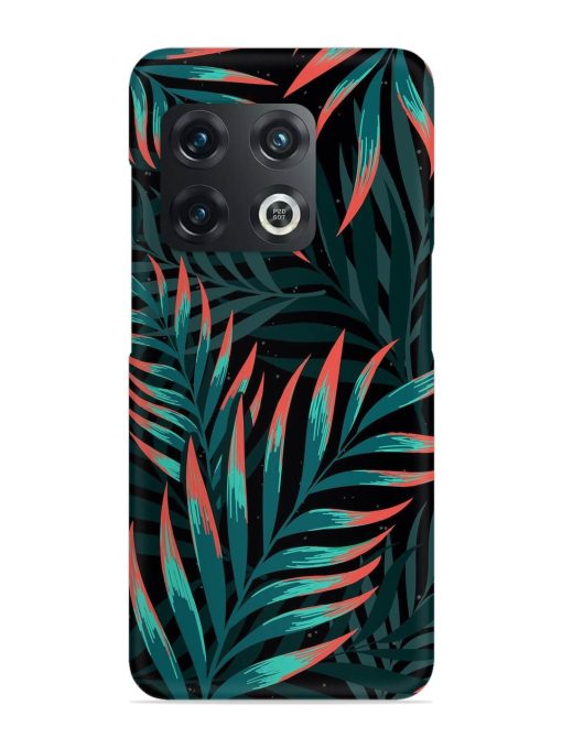 Green Leaf Art Snap Case for Oneplus 10T (5G) Zapvi