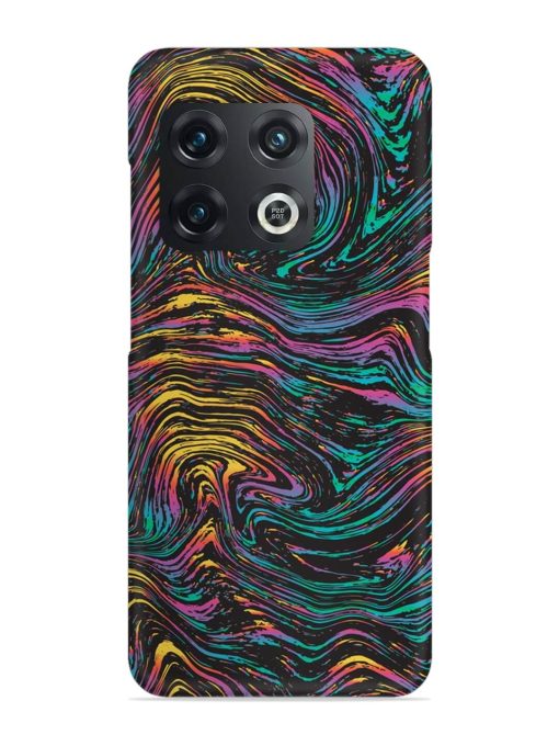 Abstract Liquid Colors Snap Case for Oneplus 10T (5G) Zapvi