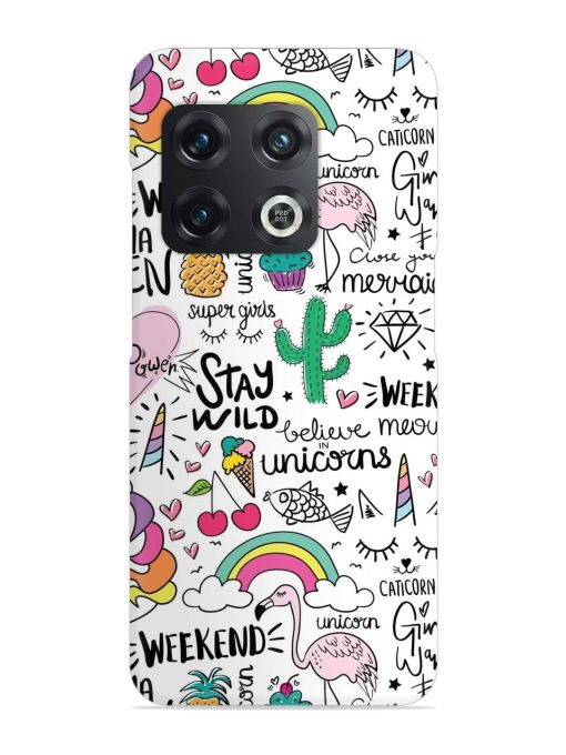 Unicorn Ice Cream Snap Case for Oneplus 10T (5G)