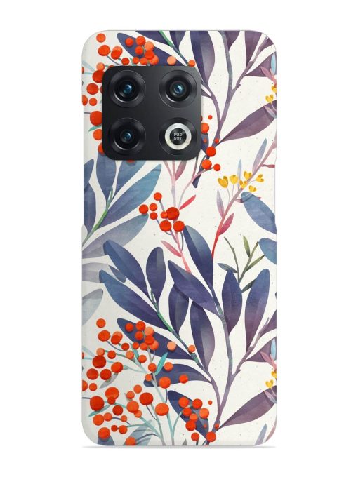 Seamless Floral Pattern Snap Case for Oneplus 10T (5G)