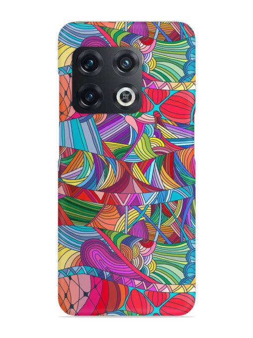 Seamless Patterns Hand Drawn Snap Case for Oneplus 10T (5G) Zapvi