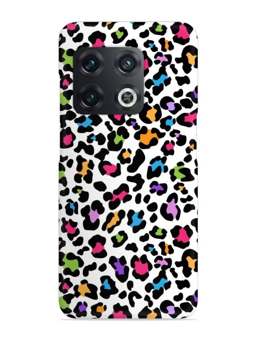 Seamless Leopard Pattern Snap Case for Oneplus 10T (5G)