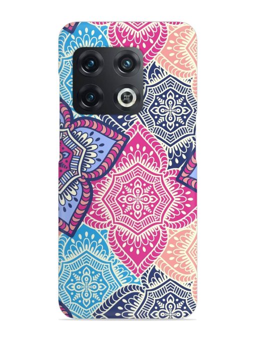 Ethnic Floral Seamless Snap Case for Oneplus 10T (5G)