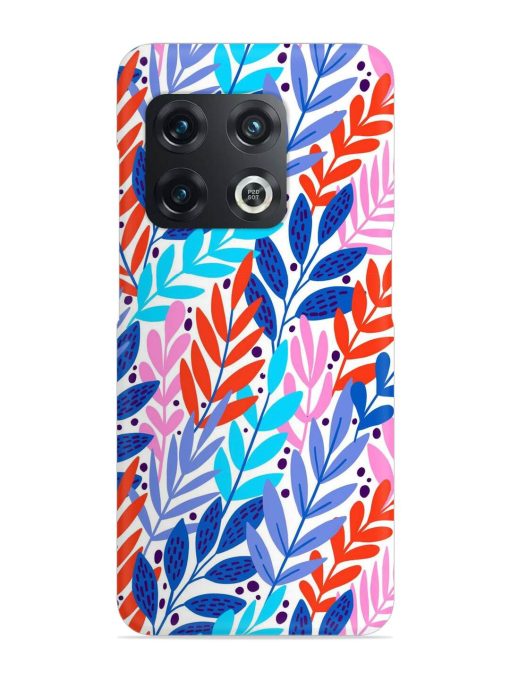 Bright Floral Tropical Snap Case for Oneplus 10T (5G) Zapvi