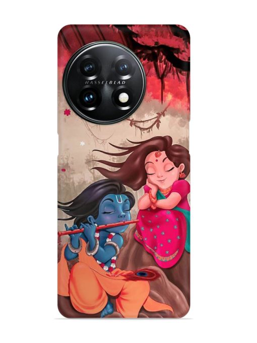 Radhe Krishna Water Art Snap Case for Oneplus 11 (5G)