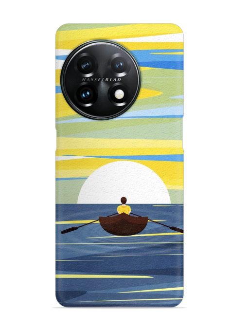 Rowing Person Ferry Paddle Snap Case for Oneplus 11 (5G) Zapvi