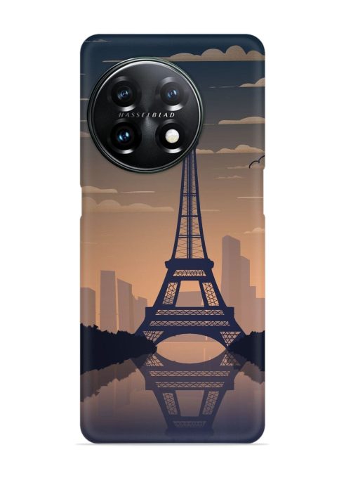 France Paris Eiffel Tower Gradient Snap Case for Oneplus 11 (5G)