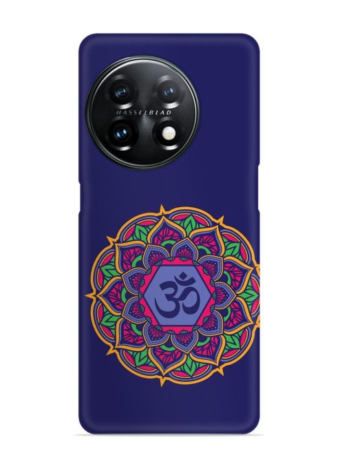 Om Mandala Art Blue Snap Case for Oneplus 11 (5G)