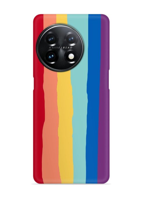 Rainbow Genuine Liquid Snap Case for Oneplus 11 (5G)