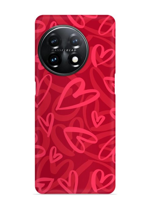 Seamless Romantic Pattern Snap Case for Oneplus 11 (5G)