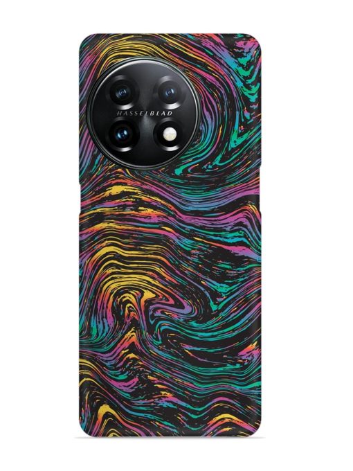 Abstract Liquid Colors Snap Case for Oneplus 11 (5G) Zapvi