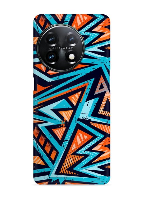 Abstract Seamless Grunge Snap Case for Oneplus 11 (5G) Zapvi