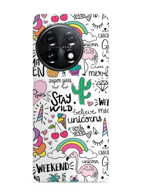 Unicorn Ice Cream Snap Case for Oneplus 11 (5G)